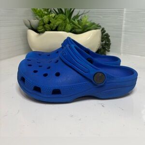 Crocs Kids Classic Clog Slip-On Boys & Girls Blue Bright Cobalt Size 11 Comfort